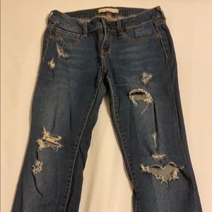 Distressed jeans
